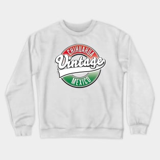 Chihuahua mexico retro logo Crewneck Sweatshirt